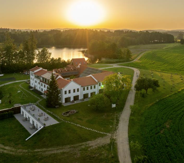 Farma Lovětín Letecký pohled